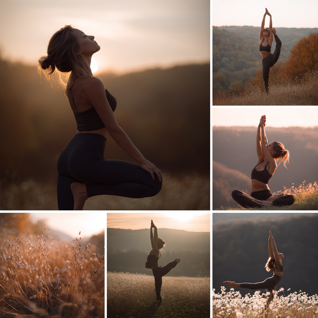 Grup de persoane practicând yoga